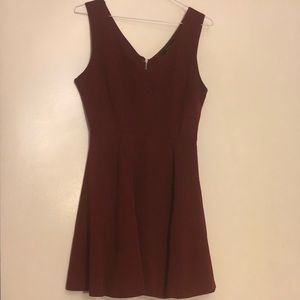 Forever 21 Maroon Skater Dress